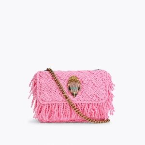 Kurt Geiger Pink Woven Shoulder Bag